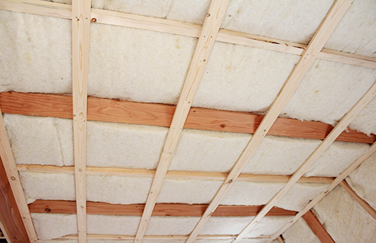 ウールブレスの正しい施工：天井の写真